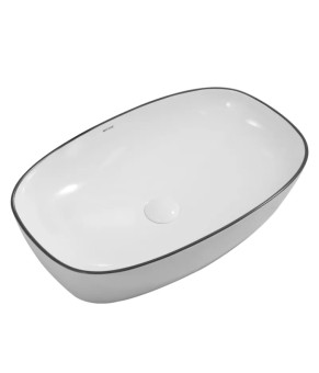 Раковина накладная Mixxus Premium DIVERSE-0111 EDGE BLACK 600х380х140mm (MP6562)