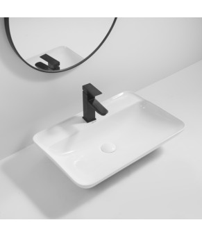 Раковина накладная MIXXUS PREMIUM BEVEL-0203 600х405х120mm с отверстием под смеситель (MP6513)