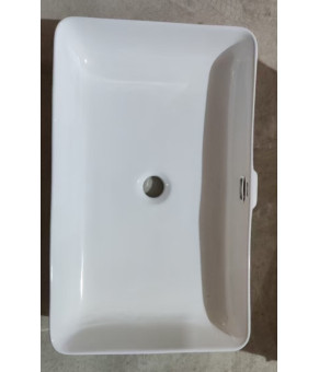 Раковина накладная Mixxus Premium Quadro-0209 600х370х140мм с переливом (MP6522)