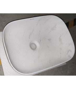 Раковина накладная Mixxus Premium DIVERSE-0112 MARBLE 455х325х135mm (MP6543)