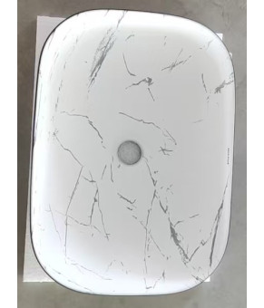 Раковина накладная MIXXUS PREMIUM DIVERSE-0112 MARBLE-BLACK 455х325х135mm (MP6541)