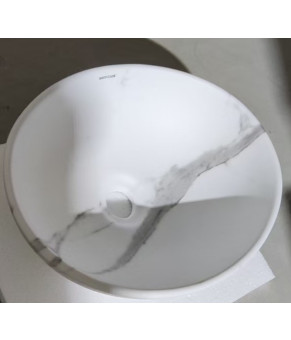 Раковина накладная MIXXUS PREMIUM ELLIPSE-0108 MARBLE 400х330х145mm (MP6526)
