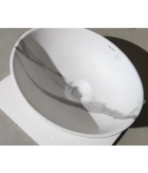 Раковина накладная MIXXUS PREMIUM ELLIPSE-0108 MARBLE 400х330х145mm (MP6526)
