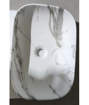 Раковина накладная MIXXUS PREMIUM DIVERSE-0114 MARBLE 455х325х135mm (MP6545)