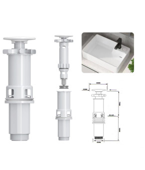 Накладная раковина Mixxus Premium STYLE-0201 520х375х140мм с донным клапаном (MP6511)