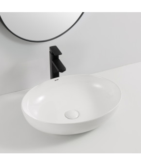Раковина накладная MIXXUS PREMIUM ELLIPSE-0102 515х400х130mm (MP6551)