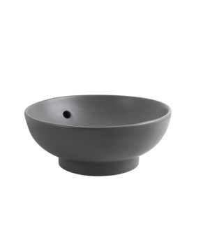 Раковина накладная Mixxus Premium TOPPER-0201 GRAY 410x410x165mm с переливом (MP6649)