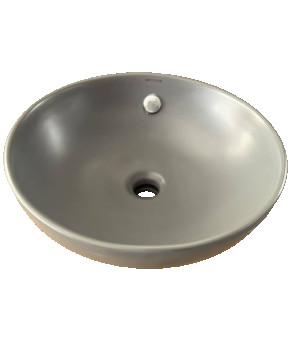 Раковина накладная Mixxus Premium TOPPER-0201 GRAY 410x410x165mm с переливом (MP6649)
