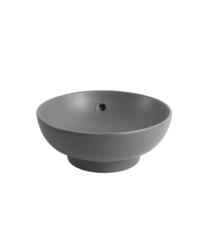 Раковина накладная Mixxus Premium TOPPER-0201 GRAY 410x410x165mm с переливом (MP6649)