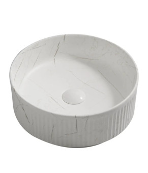 Накладная раковина Mixxus Premium WAVE-0102 MARBLE 370х370х130mm (MP6528)