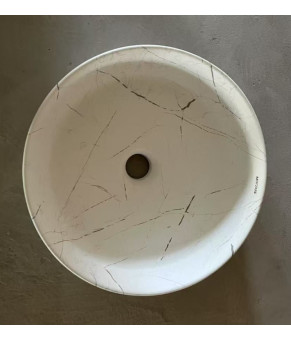 Накладная раковина Mixxus Premium WAVE-0102 MARBLE 370х370х130mm (MP6528)
