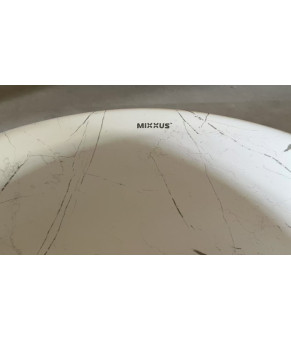 Накладная раковина Mixxus Premium WAVE-0102 MARBLE 370х370х130mm (MP6528)
