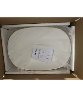 Раковина накладная Mixxus Premium ELLIPSE-0105 EDGE GOLD 600х400х150mm (MP6564)
