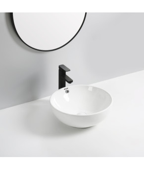 Раковина накладная MIXXUS PREMIUM ELLIPSE-0205 430х430х175mm с переливом (MP6530)