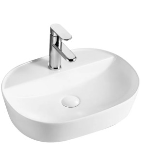 Раковина накладная Mixxus Premium ELLIPSE-0203 510х375х120mm с отверстием под смеситель (MP6678)