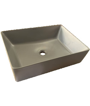 Накладная раковина Mixxus Premium QUADRO-0108 GRAY 550x390x145mm (MP6652)