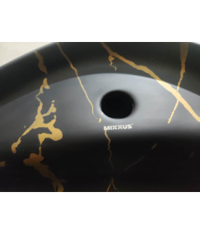 Раковина накладная MIXXUS PREMIUM WAVE-0201 MARBLE 430х430х150mm с отверстием под смеситель (MP6536)