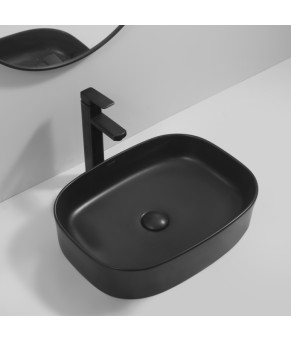 Раковина накладная Mixxus Premium BEVEL-0103 BLACK 510х370х120mm (MP6520)