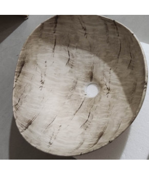 Раковина накладная Mixxus Premium WAVE-0103 MARBLE 380х380х170mm (MP6532)