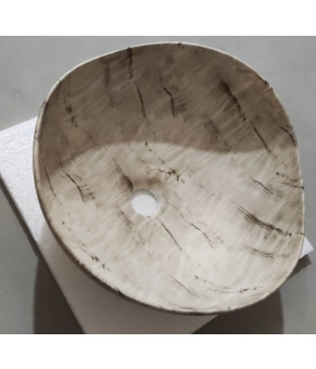 Раковина накладная Mixxus Premium WAVE-0103 MARBLE 380х380х170mm (MP6532)