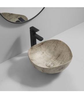 Раковина накладная Mixxus Premium WAVE-0103 MARBLE 380х380х170mm (MP6532)