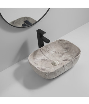 Раковина накладная MIXXUS PREMIUM DIVERSE-0113 MARBLE 455х325х135mm (MP6544)
