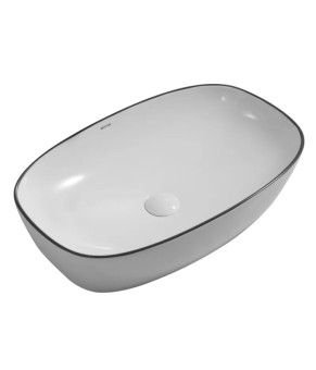 Раковина накладная Mixxus Premium DIVERSE-0109 EDGE BLACK 500х380х140mm (MP6549)