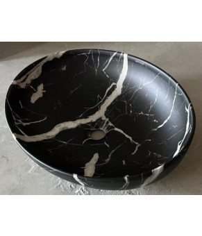 Раковина накладная Mixxus Premium ELLIPSE-0102 MARBLE 515х400х130mm (MP6552)