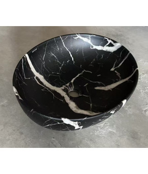 Раковина накладная Mixxus Premium ELLIPSE-0102 MARBLE 515х400х130mm (MP6552)