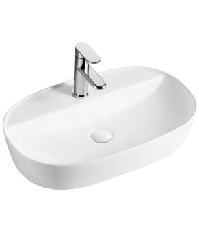 Накладная раковина Mixxus Premium ELLIPSE-0204 600х380х115mm с отверстием под смеситель (MP6679)
