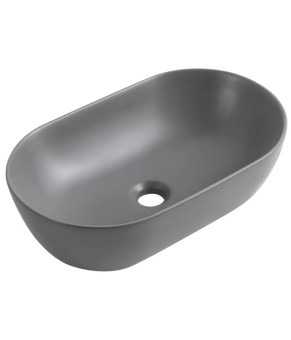 Раковина накладная Mixxus Premium ELLIPSE-0109 GRAY 500x300x140mm (MP6653)