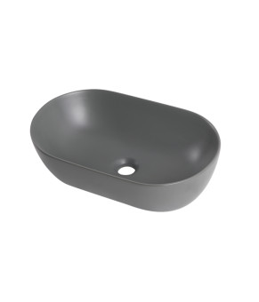 Раковина накладная Mixxus Premium ELLIPSE-0109 GRAY 500x300x140mm (MP6653)
