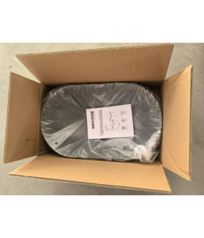 Раковина накладная Mixxus Premium ELLIPSE-0109 GRAY 500x300x140mm (MP6653)