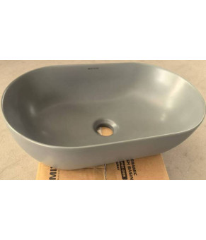 Раковина накладная Mixxus Premium ELLIPSE-0109 GRAY 500x300x140mm (MP6653)