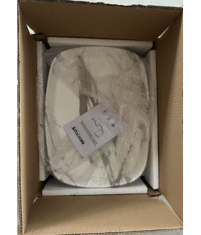 Раковина накладная Mixxus Premium BEVEL-0102 MARBLE 495х370х135mm (MP6519)
