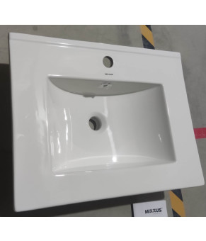 Раковина меблева Mixxus Premium CUBIC-1501 610х460х170mm з отвором під змішувач та переливом (MP6495)
