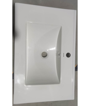 Раковина меблева Mixxus Premium CUBIC-1502 710х460х170мм з отвором під змішувач та переливом (MP6496)