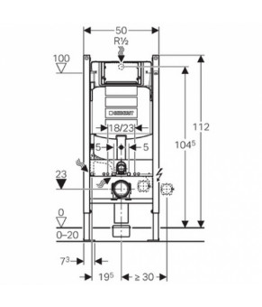Инсталляция Geberit Duofix Plattenbau 111.362.00.5