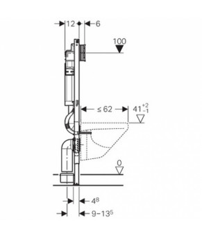 Инсталляция Geberit Duofix Plattenbau 111.362.00.5