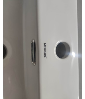 Подвесная раковина Mixxus Premium Quadro-0205 410х360х130mm с отверстием под смеситель и переливом (MP6508)