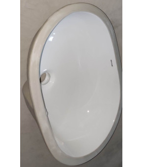 Раковина встраиваемая под столешницу MIXXUS PREMIUM ELLIPSE-1701 570х385х205mm с переливом (MP6566)