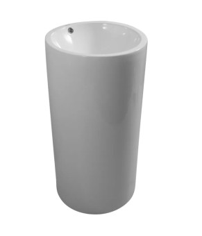 Раковина моноблок MIXXUS PREMIUM ELLIPSE-1101 460х460х855mm с переливом (MP6573)