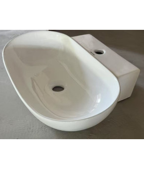 Раковина подвесная MIXXUS PREMIUM DIVERSE-0201 560х390х125mm с отверстием под смеситель (MP6510)