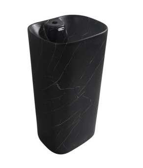 Раковина моноблок MIXXUS PREMIUM DIVERSE-1102 MARBLE 460х380х840mm с отверстием под смеситель и переливом (MP6576)