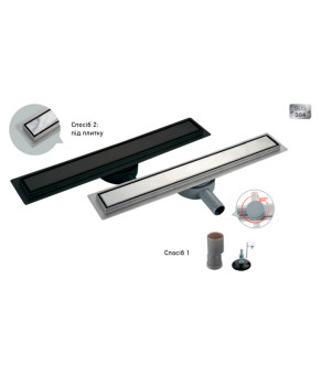 Душевой трап из нержавеющей стали SUS304 Koer FD29-70x800 (KR3281)