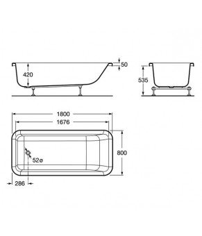 Ванна Roca Element A247704000
