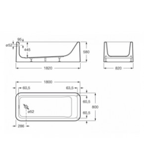 Ванна Roca Element A24T439000