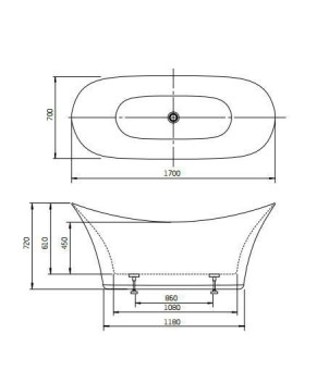 Ванна Roca Harmony A24T273000