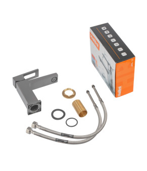 Смеситель для умывальника Haiba Kant 001 Graphite (HB9664)