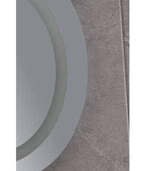 Зеркало Mixxus PLAIN MC02-80-CASE с LED Touch, Anti-fog, диммером, регулятором яркости, часами (MI7158)